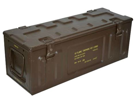 large steel ammo box|army surplus metal boxes.